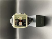 Orologio Tag Heuer Monaco in Acciaio TAG HEUER MONACO CAW2114 NERO